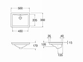 SANEI 洗面所用洗面器/Roca/Diverta/デザイン洗面器/SR327114-W