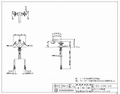 カクダイ/洗面所用水栓金具/2ハンドル混合栓(アンティークゴールド)/hana [150-436-AG]棒引き付き[150-435-AG]